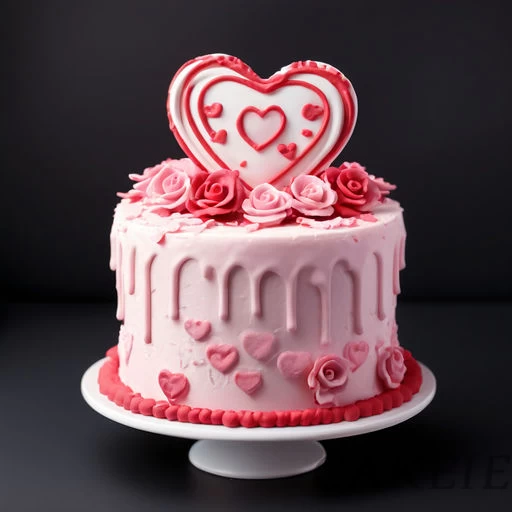 Heart For My Valentine Cake